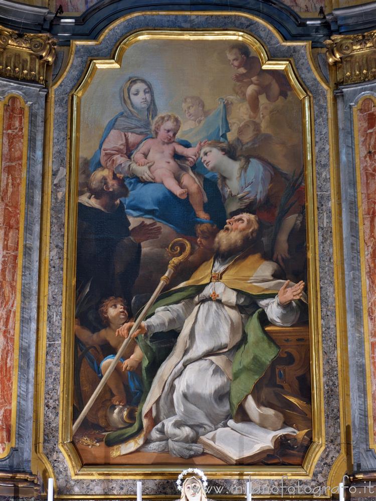 Milan (Italy) - Altarpiece of the Chapel of Saint Emygdius in the Civic Temple of St. Sebastian
